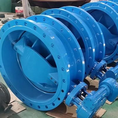 Valvola a farfalla eccentrica a doppio flangia doppio offset personalizzata con attuatore elettrico pneumatico