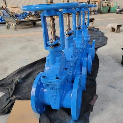 Riprogettazione del software Valvola di cancello a cuneo di ferro duttile non sollevante con disco di sigillo di gomma