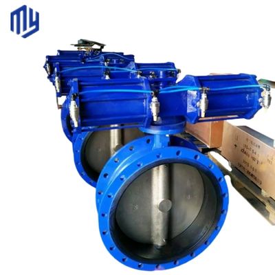 DN400 industriale di 16 pollici di classe 150 Offset doppia flangia eccentrica Valvola farfalla fatta