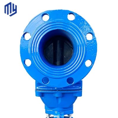 Valvola a saracinesca con flangia dell'acqua con stelo in aumento in acciaio al carbonio industriale dimensione DN80 Pn16 OEM
