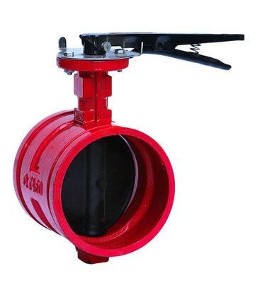 Valvola a farfalla a scanalatura manuale in ghisa/acciaio CF8/CF8m con funzionamento manuale durevole