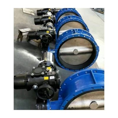 Valvola a farfalla a doppia eccentricità Wcb industriale progettata per mezzi ad alta temperatura