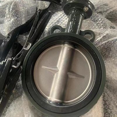CF8 Piastra in ghisa 10K Manuale gestito DK Wafer Butterfly Valve