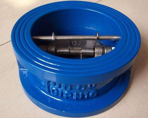 150LB Wafer Type Swing Double Disc Valve Dual Plate Non Return Valve per il supporto OBM