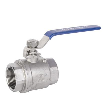 Valvola a sfera idraulica in acciaio inossidabile 1pc 2pc 3pc con filo BSP e dispositivo di blocco ISO