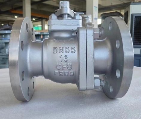OEM Port Size Valvola a sfera di flangia in acciaio inossidabile con ISO5211 High Pad CF8 CF8m F304/F316