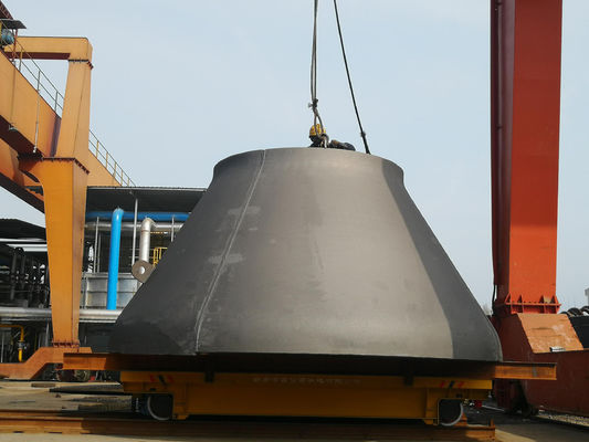 Polire 304 inossidabile testa conica cono fine piatto teste serbatoio con collegamento di saldatura