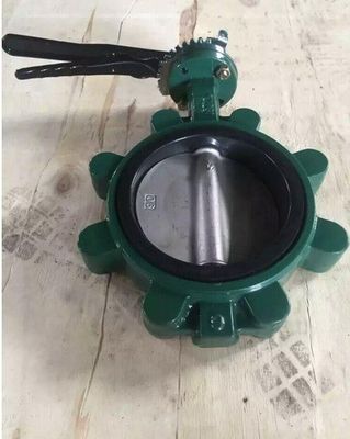 8 pollici DN200 PN16 Ductile Iron Body Disc SS410 Stem Rubber Seat Bore Head Wafer Lug Lt Type Butterfly Valve