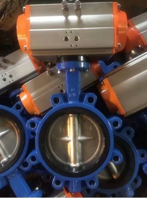 8 pollici DN200 PN16 Ductile Iron Body Disc SS410 Stem Rubber Seat Bore Head Wafer Lug Lt Type Butterfly Valve
