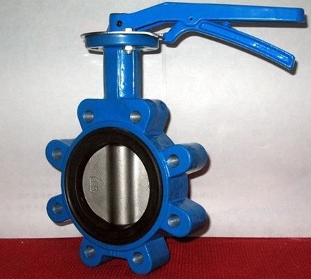 Medio acqua PN10 PN16 Rubber Seal Lug Tipo Valvola farfalla Lt Tipo Verme azionato
