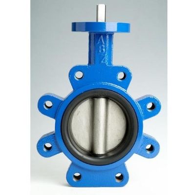 Medio acqua PN10 PN16 Rubber Seal Lug Tipo Valvola farfalla Lt Tipo Verme azionato
