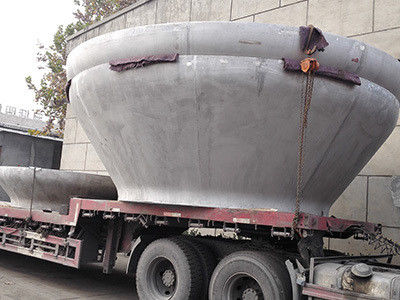 Testa di vascello a pressione Acciaio al carbonio Pressione a freddo Piatto Conico Terminazione del serbatoio Testa conica