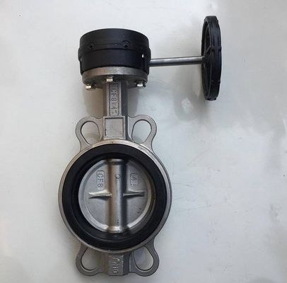 Valvola a farfalla in acciaio inossidabile con portata OEM e maniglia di regolazione pneumatica