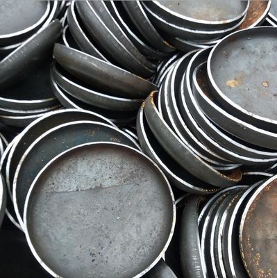 Connessione di saldatura Copertura di testa piatta in acciaio al carbonio per parti di caldaie per vascelli a pressione