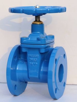 Controllo del flusso d'acqua HT200 Valvola di porta tipo flange in ghisa con ruota di ferro duttile