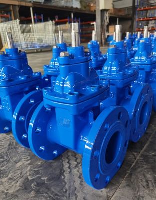 Controllo del flusso d'acqua HT200 Valvola di porta tipo flange in ghisa con ruota di ferro duttile