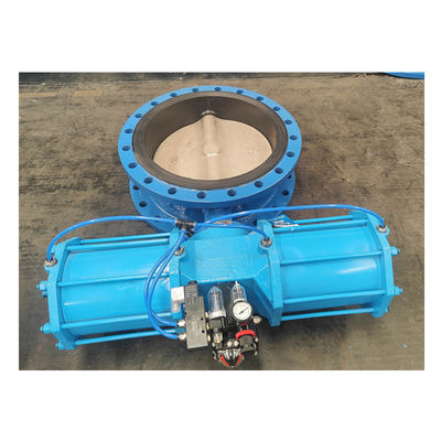 Valvole a farfalla a controllo efficiente WCB Dutile Valvola a fianchetto pneumatica in ghisa