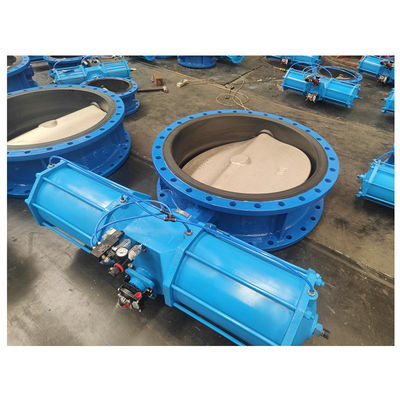 Valvole a farfalla a controllo efficiente WCB Dutile Valvola a fianchetto pneumatica in ghisa