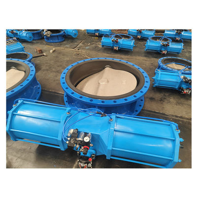 Valvole a farfalla a controllo efficiente WCB Dutile Valvola a fianchetto pneumatica in ghisa
