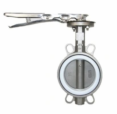 OEM Port Size Valvola a farfalla in acciaio inossidabile/acciaio al carbonio con funzionamento manuale