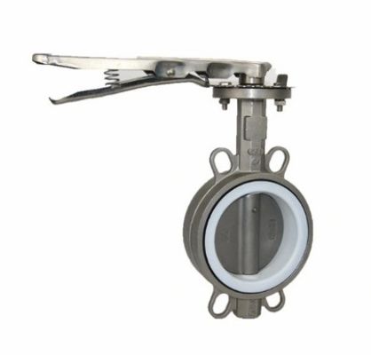 OEM Port Size Valvola a farfalla in acciaio inossidabile/acciaio al carbonio con funzionamento manuale
