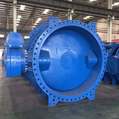 Eccellente Dutile Ferro EPDM rivestito Wras Controllo Industriale doppia flangia eccentrica Valvola farfalla