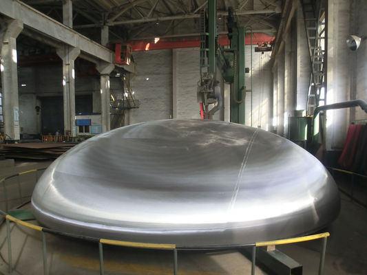 Dimensioni personalizzate Caldaia di precisione di acciaio al carbonio Scaffale Asme 2 1 Testa semi-ellittica per l'industria