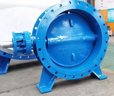 Servizio personalizzato Valvola a farfalla a doppio flanco eccentrico con materiale di corpo in ferro duttile
