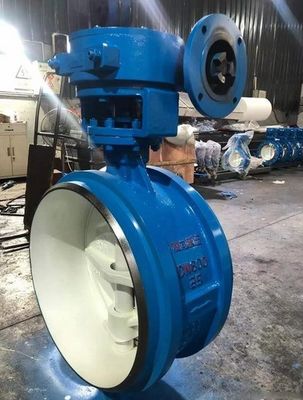 Valvola a farfalla eccentrica a doppio flangia doppio offset personalizzata con attuatore elettrico pneumatico