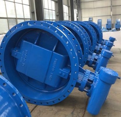 DN150 DN1800 Valvola a farfalla PN16 doppia flangia doppia eccentrica morbida sigillata BS5163