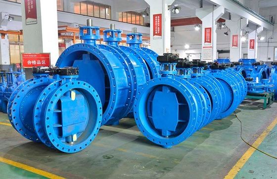Certificato completo Valvole a farfalla DIN BS JIS Flange DI CI WCB Corpo doppia flange