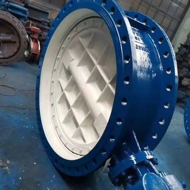 Valvole a farfalla a doppio flanchio eccentrico con seduta resistente e funzionamento manuale