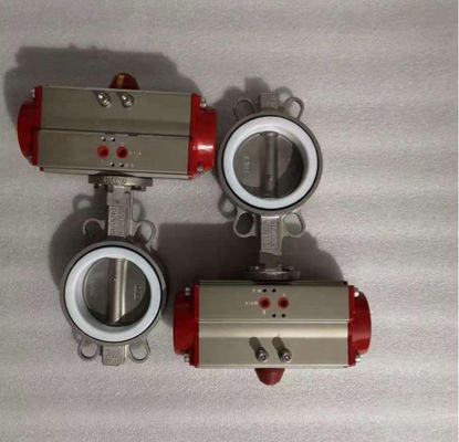 Valvola a farfalla pneumatica personalizzata per applicazioni industriali a temperatura normale