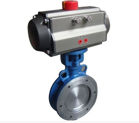 Servizio personalizzato Standard eccellente media di acqua attuatore pneumatico Valvola farfalla