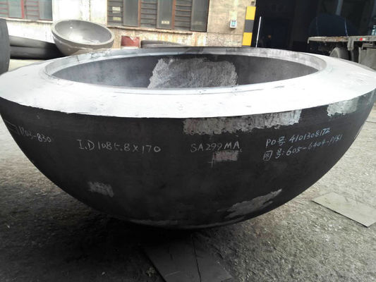 Testa emisferica a pressione a caldo di grande diametro per recipienti a pressione in acciaio al carbonio