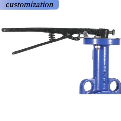 Struttura del diaframma industriale EPDM PTFE Wafer Butterfly Valve con leva di ferro duttile