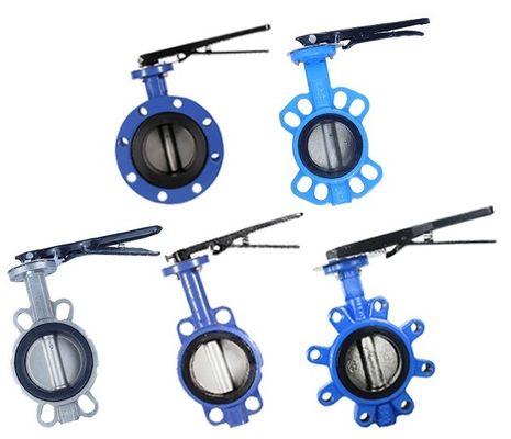 PTFE materiale di tenuta Dutile Ferro Worm Gear elettrico Lug Butterfly Valve per INDUSTRIALE