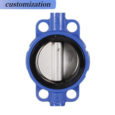 PTFE materiale di tenuta Dutile Ferro Worm Gear elettrico Lug Butterfly Valve per INDUSTRIALE