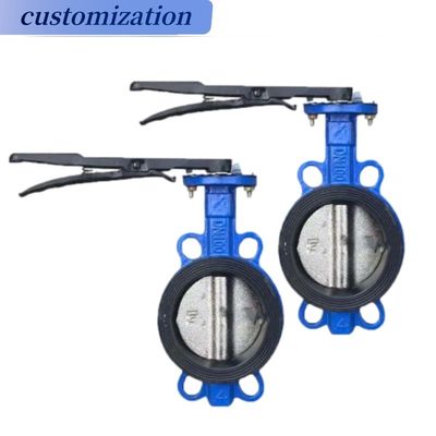 PTFE materiale di tenuta Dutile Ferro Worm Gear elettrico Lug Butterfly Valve per INDUSTRIALE