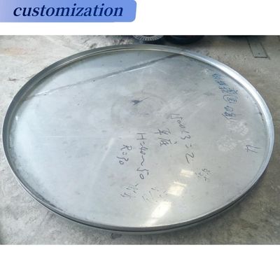 Connessione di saldatura uguale in acciaio inossidabile personalizzato Flat Head Dish End for Fire Pit
