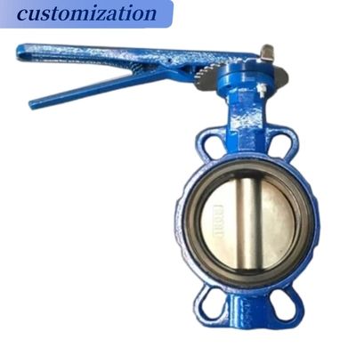 Vendere CF8 Di Ci EPDM PTFE forte acido duttile ferro leva azionata Wafer Valvola farfalla