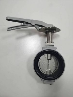 Valvola a farfalla di tenuta centrale ad alta temperatura di tipo PTFE