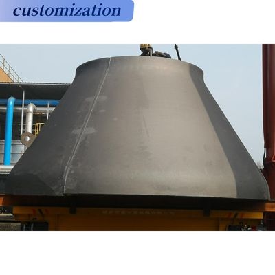 Copertura conica del coperchio del serbatoio inferiore in acciaio al carbonio personalizzato per applicazioni industriali