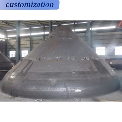 Copertura conica del coperchio del serbatoio inferiore in acciaio al carbonio personalizzato per applicazioni industriali