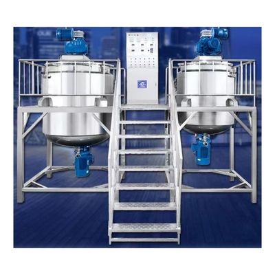 50 MPa Max Pressione di lavoro Emulsionante Liquid Mixing Acciaio inox Serbatoio orizzontale