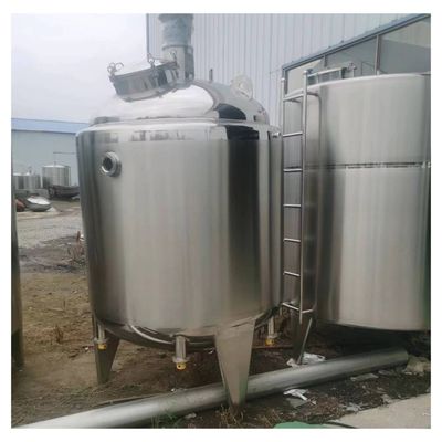 50 MPa Max Pressione di lavoro Emulsionante Liquid Mixing Acciaio inox Serbatoio orizzontale