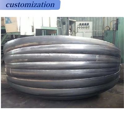 Supporto personalizzato ASME Standard Spherical Bottom Clad Material Tank con estremità a piatto