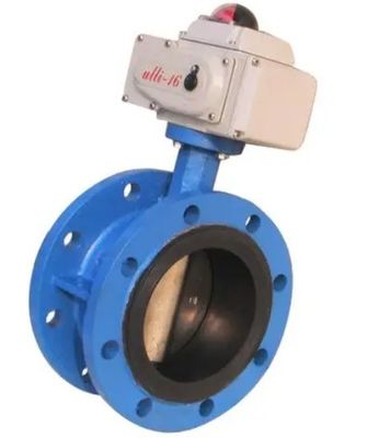 Valvole a farfalla a gas sedile di gomma a doppio fianco attuatore elettrico rotante 24V/DC
