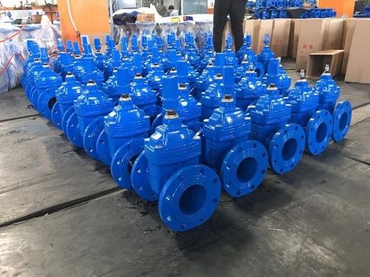 Disponibile Valvola di cancello OEM BS515 DIN F4 F5 AWWA Sigillo di gomma di fusto non sollevante ferro duttile
