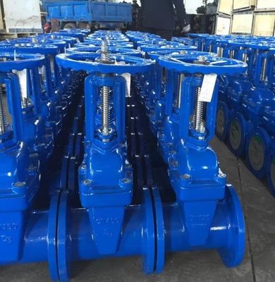 Riprogettazione del software Valvola di cancello a cuneo di ferro duttile non sollevante con disco di sigillo di gomma